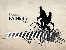快乐的父亲节贺卡或背景