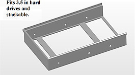 可堆叠的硬盘驱动器支架