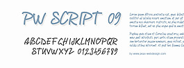 pwscript09字体