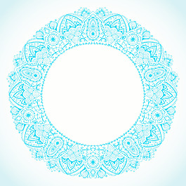 观赏圆形花边帧背景为庆祝活动