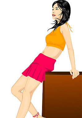 短裙美女