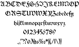 施瓦本ALT字体