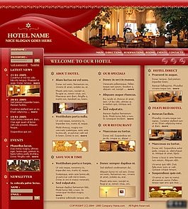 房地产酒店网页设计