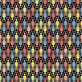 万圣节的无缝模式的棺材