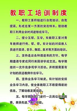 教师培训制度