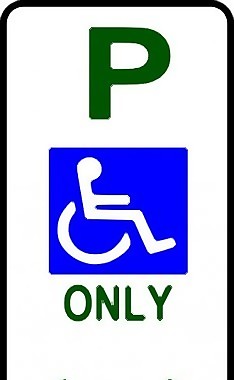 残疾人停车标志剪贴画