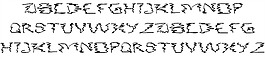 水上的字体烟