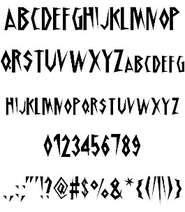 schrill AOE字体
