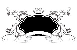 花卉矢量葡萄酒标签