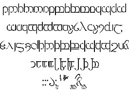 Tengwar字体3 4 5