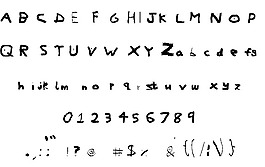 可怕的字体的字体