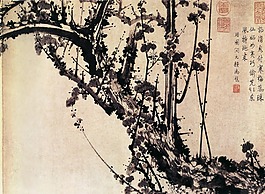 腊梅国画
