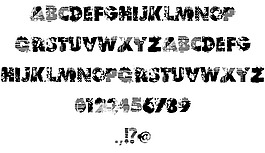 vtks反面的字体