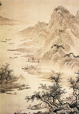 山明水秀国画