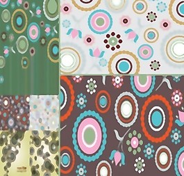 当前轮圆点背景矢量