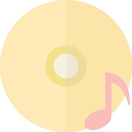 时髦的迪斯科音乐图标