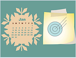 2011日历PPT模板下载