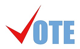 投票选举日的矢量插图