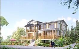 二层别墅效果图