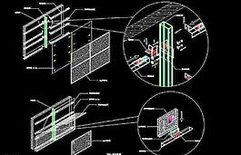 石材幕墙三维拼装 dwg