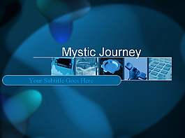 神秘旅行PPT模板