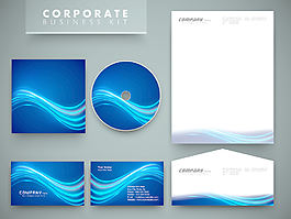 专业的企业形象套件或商业试剂盒与艺术