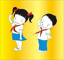 可爱少年学生男女