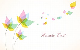 春天背景矢量插画