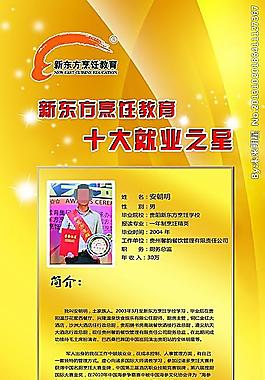 新东方烹饪就业展架