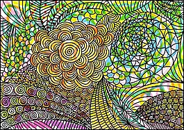 手绘背景矢量插画