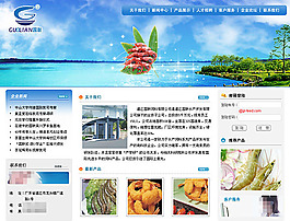 海鲜网页素材