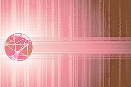 摘要数字世界矢量