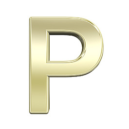 一封来自闪亮的金色字母集