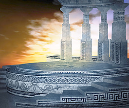 神殿背景图片 神殿背景素材 神殿背景模板免费下载 六图网