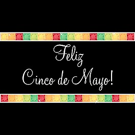 Feliz Cinco de Mayo（幸福5月第五）矢量格式的宝石卡