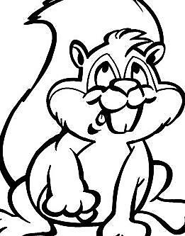 松鼠漫画动物矢量图