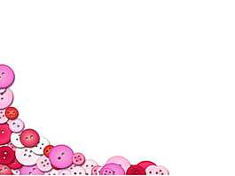 红色纽扣生活艺术PPT模板