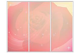 玫瑰花移门图案