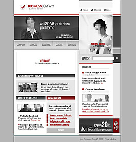 商务网站模板设计