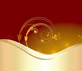 华丽的金色的花艺设计