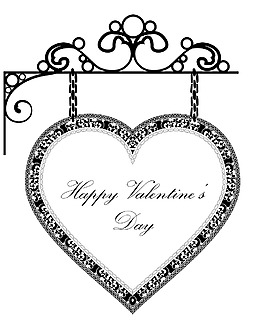 情人节背景矢量与心脏