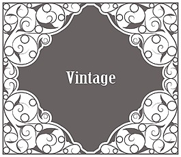 矢量复古铁艺标志