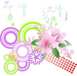 移门百合花图案