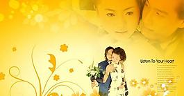 致爱一生PSD跨页婚纱模板(8)