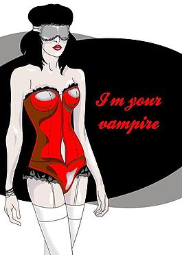 性感美女插画矢量图4