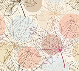 叶子背景矢量素材1