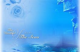 海的女儿梦幻背景psd素材