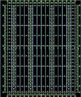 钢结构工程 屋面结构平面布置