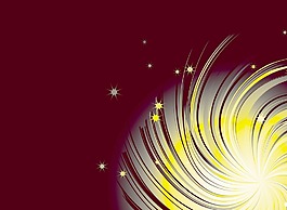 黄色的星星背景矢量