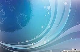 蓝色梦幻背景PPT模板